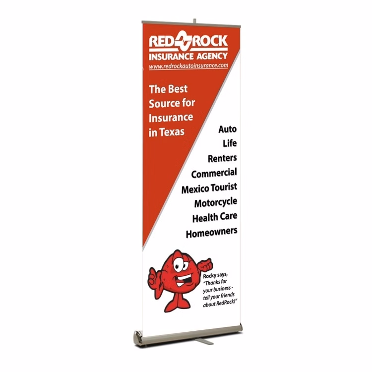 Roll-Star Retractable Banner Stand Kit, Premium Film - 33" x 80"