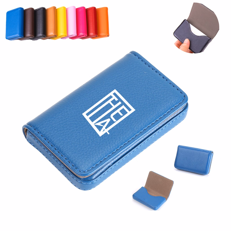 Magnetic Leather Business Card Holder