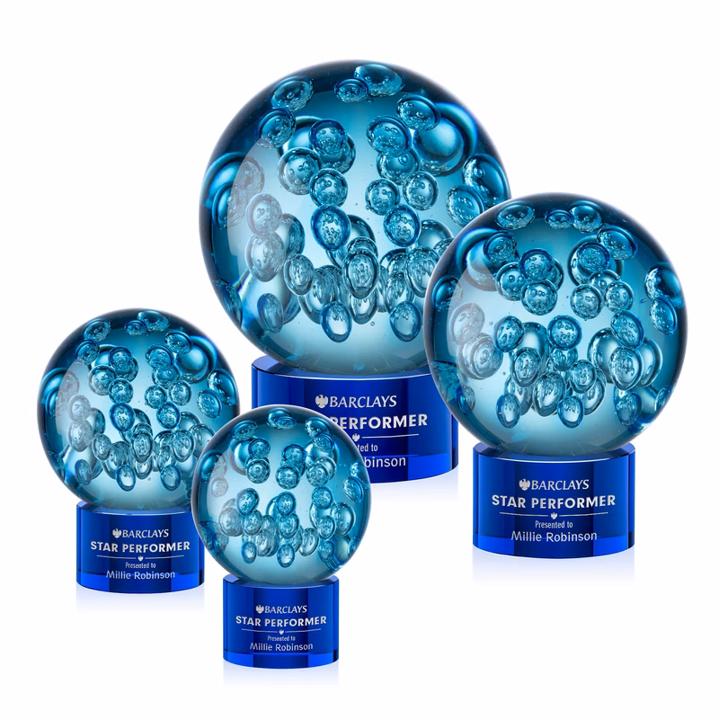 Addison Award on Marvel Base - Blue