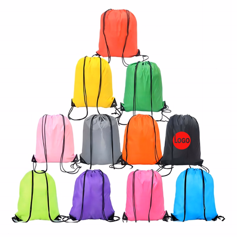 Stylish Polyester Drawstring Bag