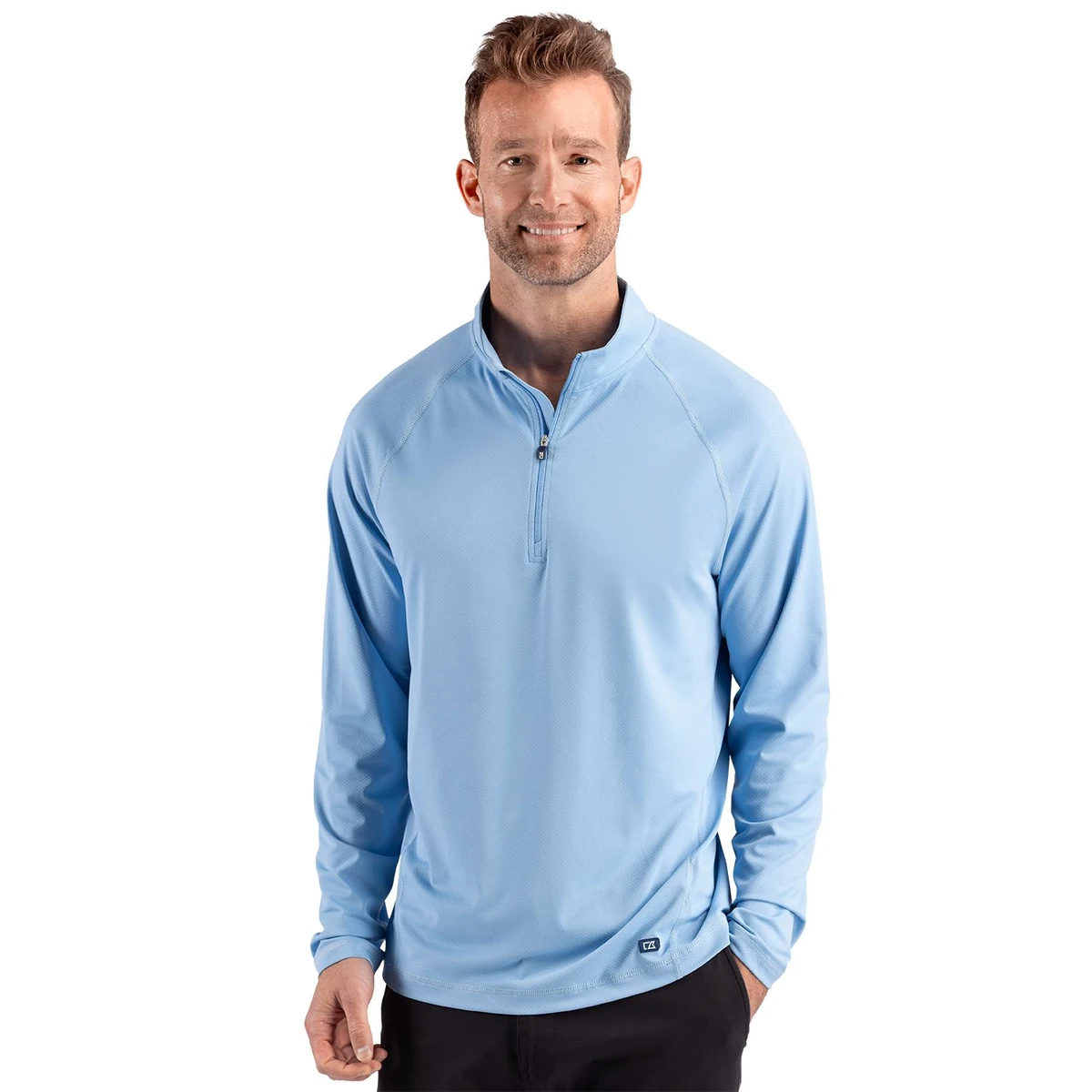 Cutter & Buck Prospect Recycled Featherlight Stretch Mens Quarter Zip 1