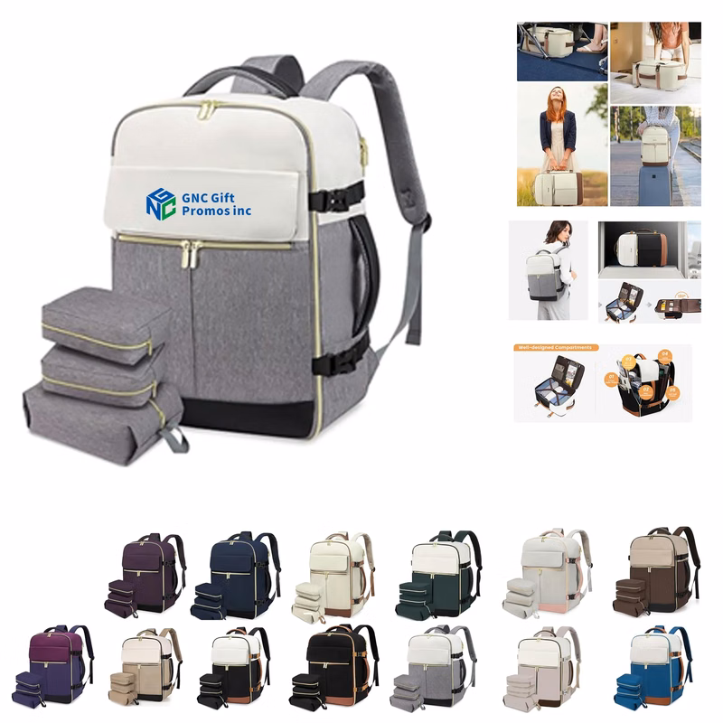Large Travel Backpack with Three Cube Set