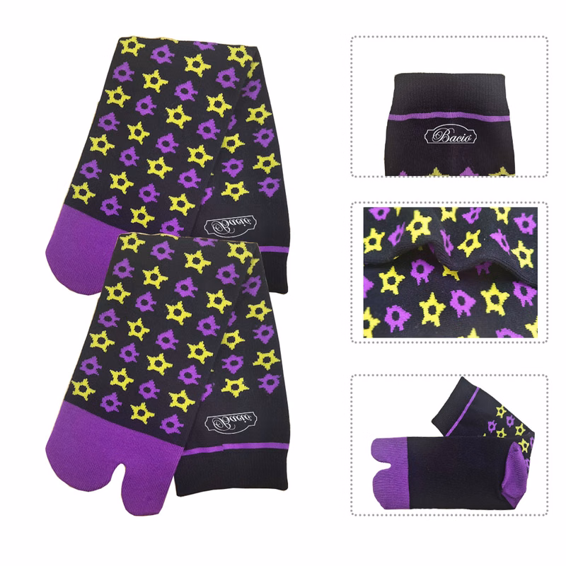 Printed Custom Knit Cotton Athletic Socks