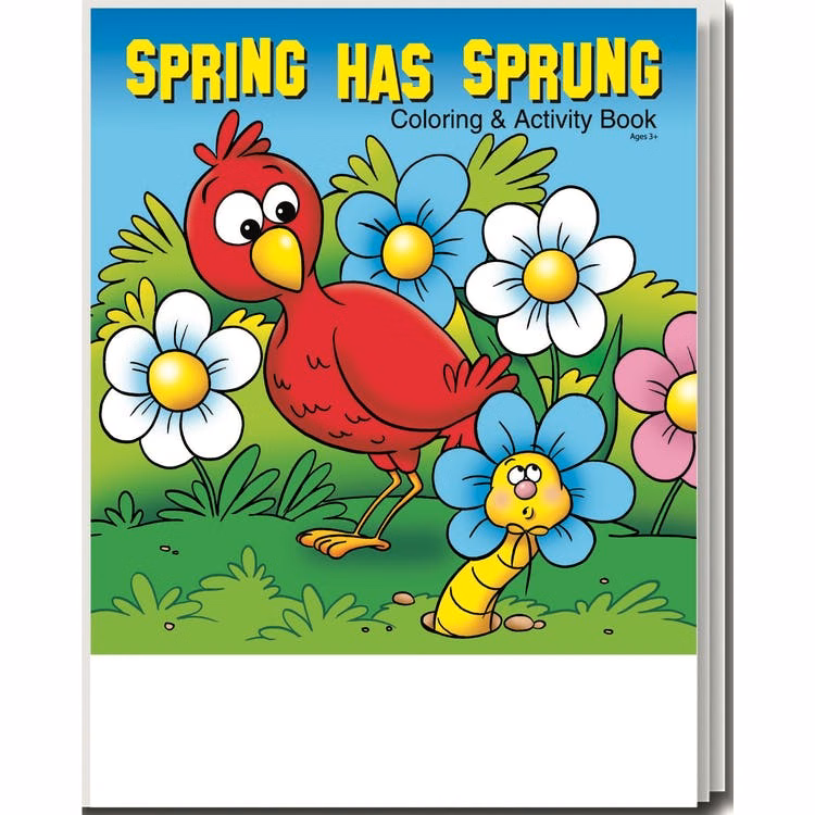 Spring Has Sprung Coloring Books - Ages 3-11 16 Pages