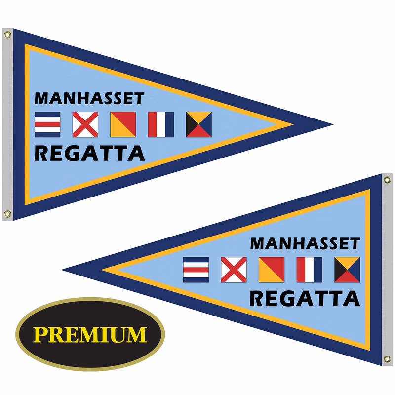 Double Sided Knitted Polyester Pennant Boat Flag (36"x60")