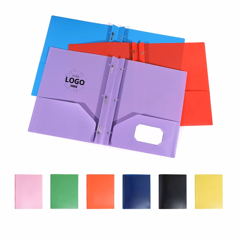 Folders With 2 Pockets and Prong With Fasteners