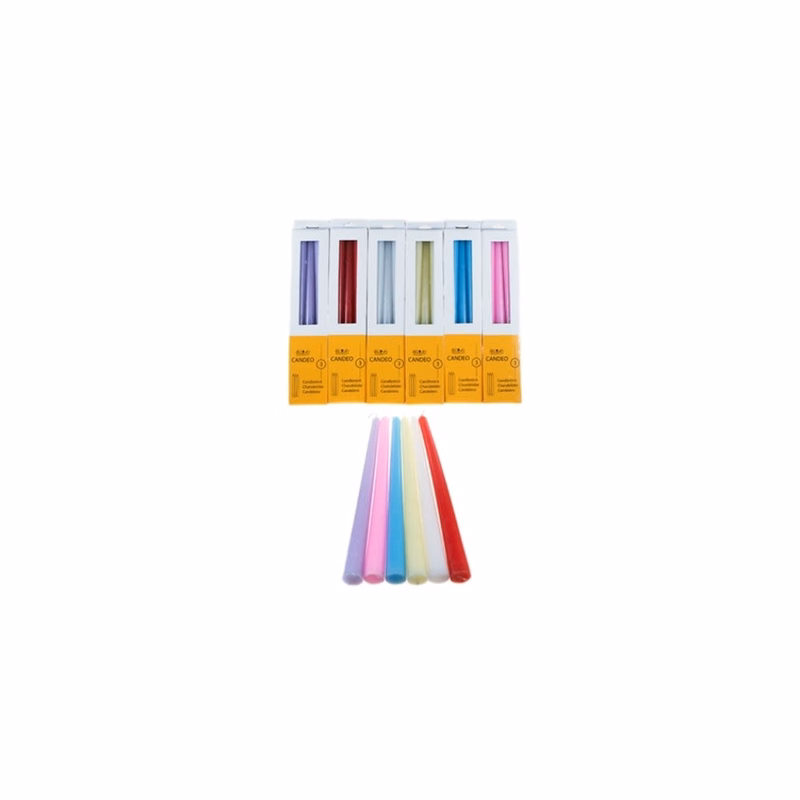 10" Taper Candles - 6 Colors Unscented 3 Pack