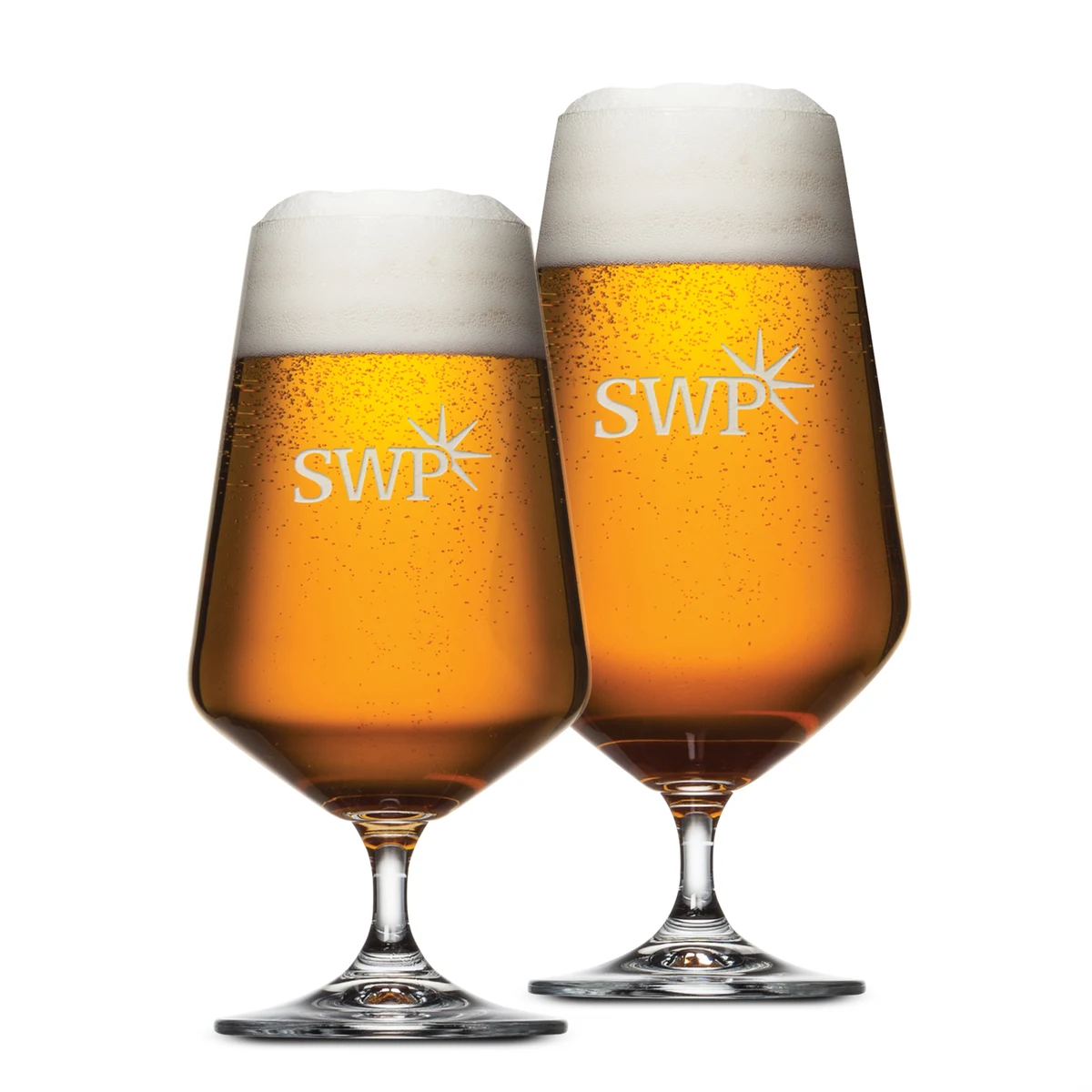 Breckland Beer Glass - Deep Etch 1