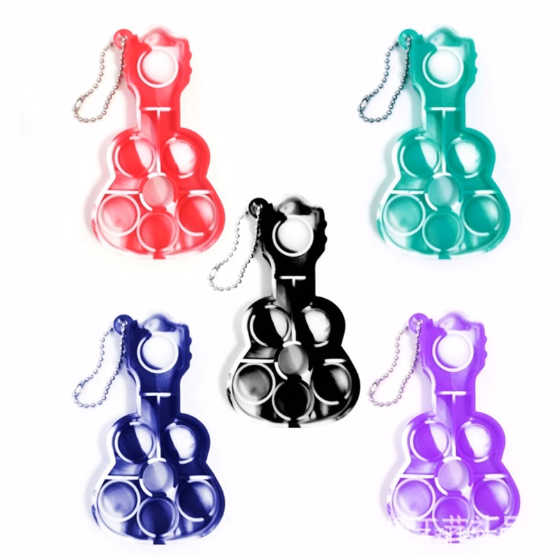 Guitar Shape Fidget Keychain