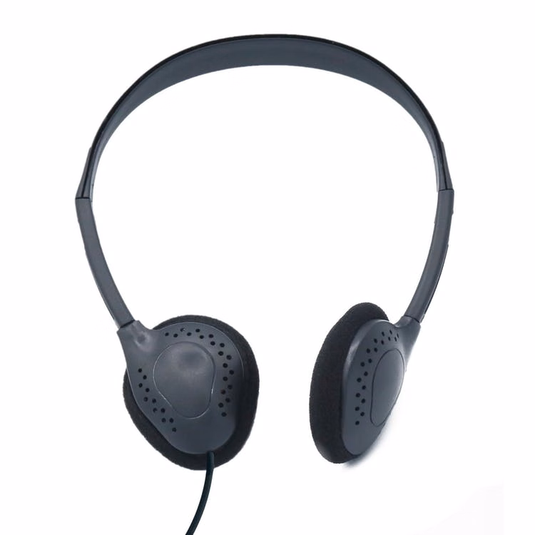 Over Ear Headphones - Mono Black Lightweight
