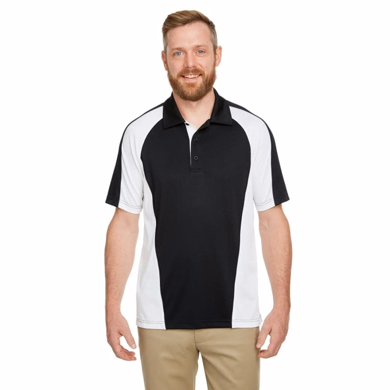 Harriton Men's Advantage Snag Protection Plus IL Colorblock Polo