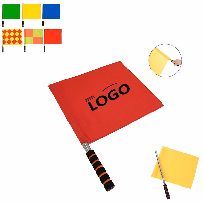 Sports Referee Flags With Metal Pole Foam With Your Brand