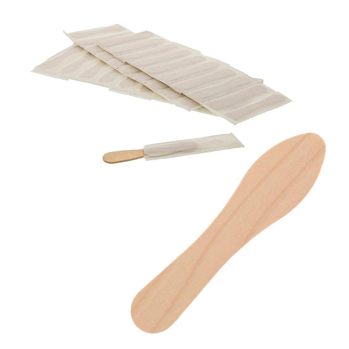 Wooden Craft Stick Plain Taster Ice Cream Paddle Spoon 1