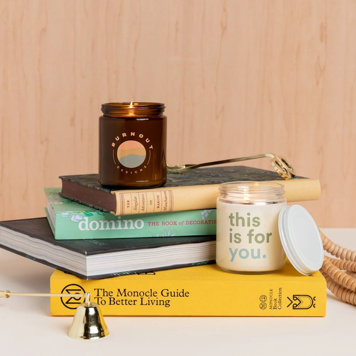GLASS JAR CANDLE WITH LID - DIRECT PRINT 1