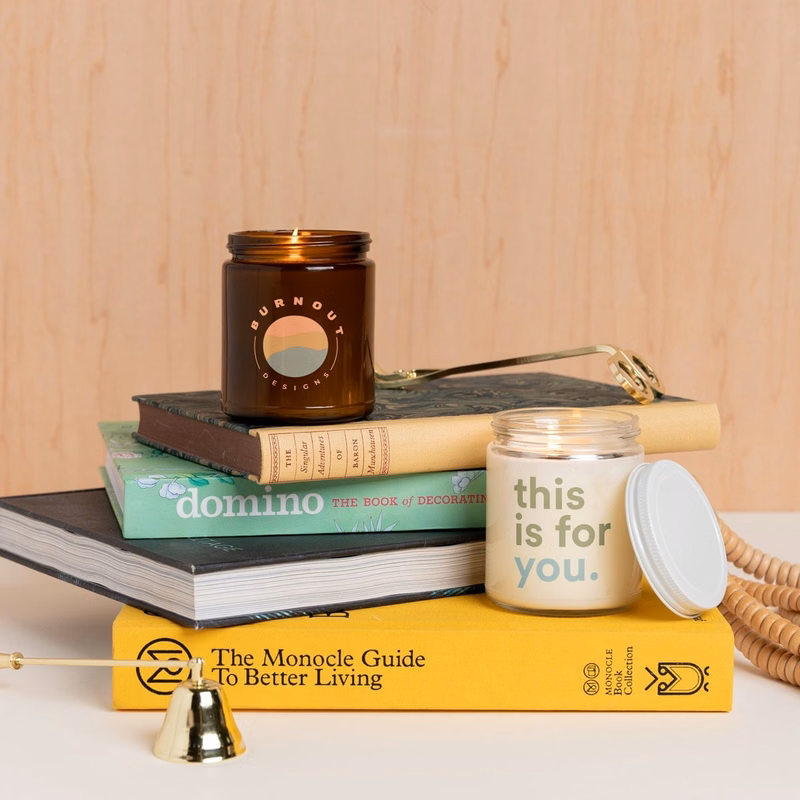 GLASS JAR CANDLE WITH LID - DIRECT PRINT