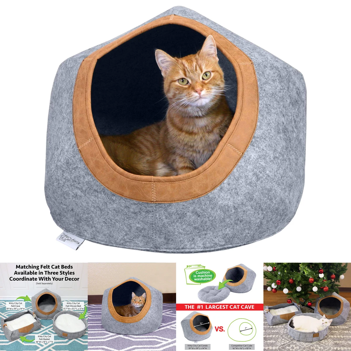Felt Round Pet Bed 1
