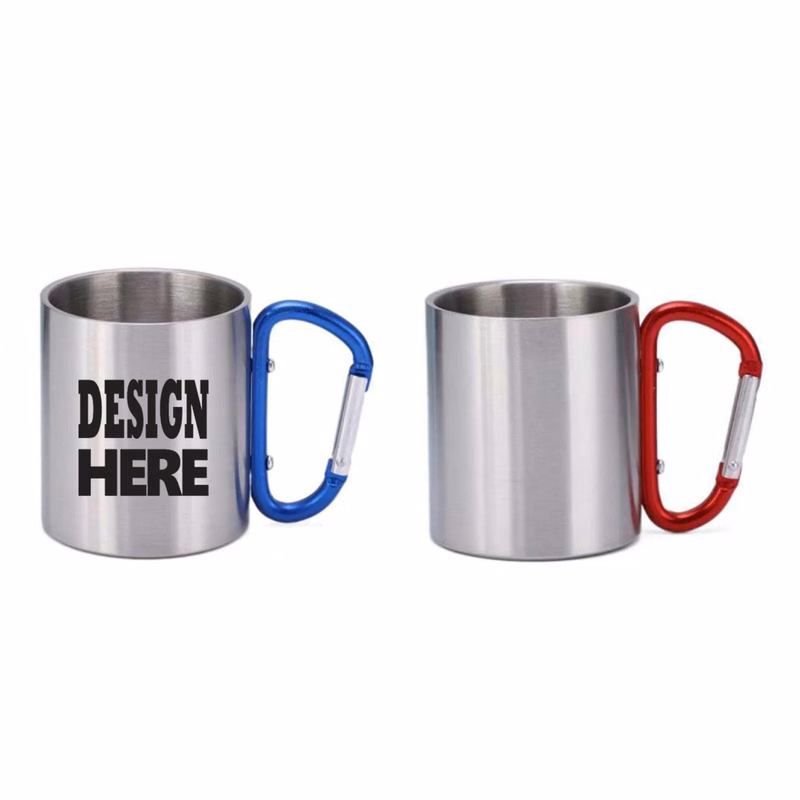 10oz Stainless Steel Carabiner Mug
