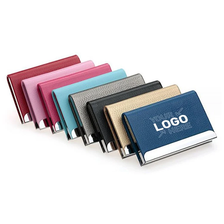 Custom Business Card Holder PU Leather 1