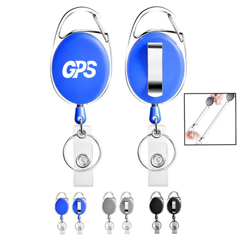 Blank Oval Metal Flat Badge Reel 1