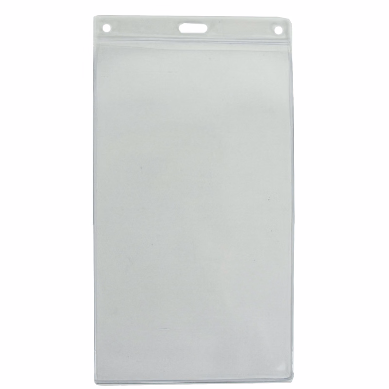6X4 inch Large Credential Badge Holder - Clear Vinyl