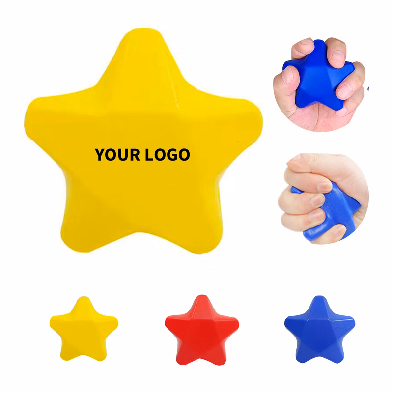 Star Shape Stress Relief Ball 3" Length X 3" Width X 1.3" Height