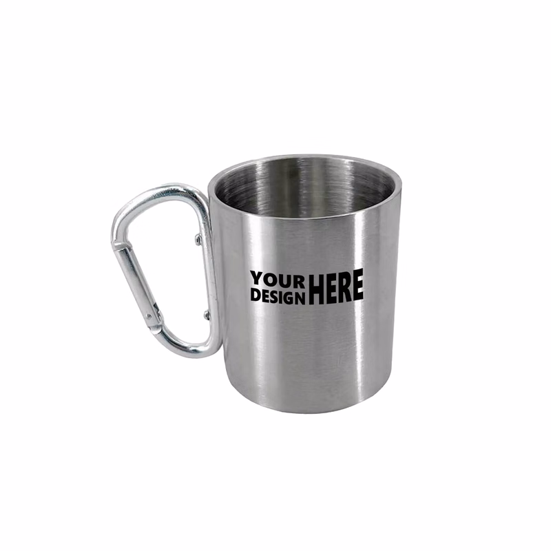 Double-Layer Stainless Steel Carabiner Mug