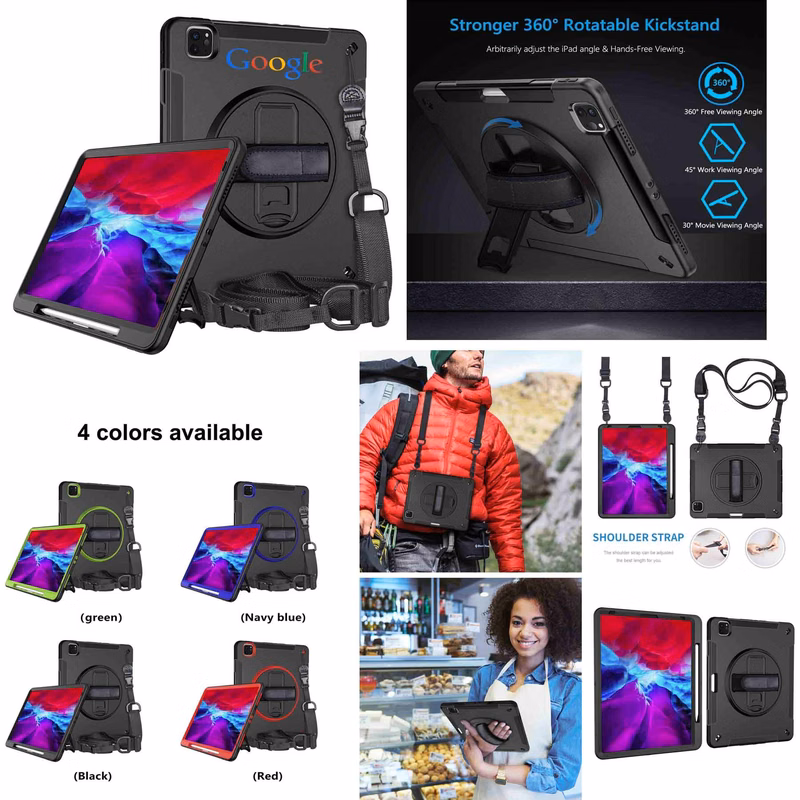 iBank ® Galaxy Tab S7 11" Rotating Case with Hand Strap and Shoulder Strap