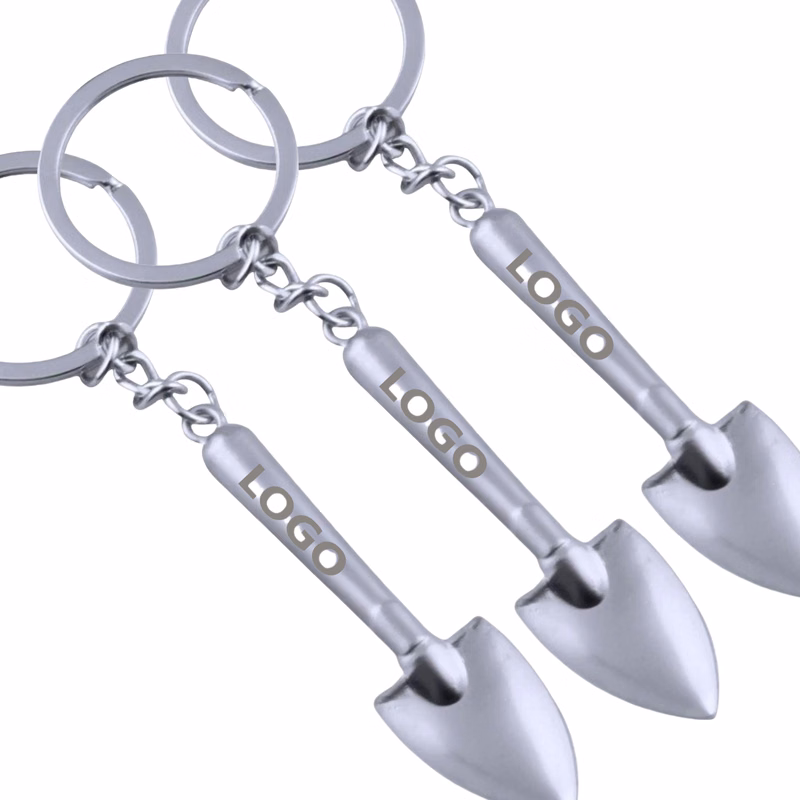 Keychain Mini Shovel Keyring Zinc Alloy Gift MOQ20