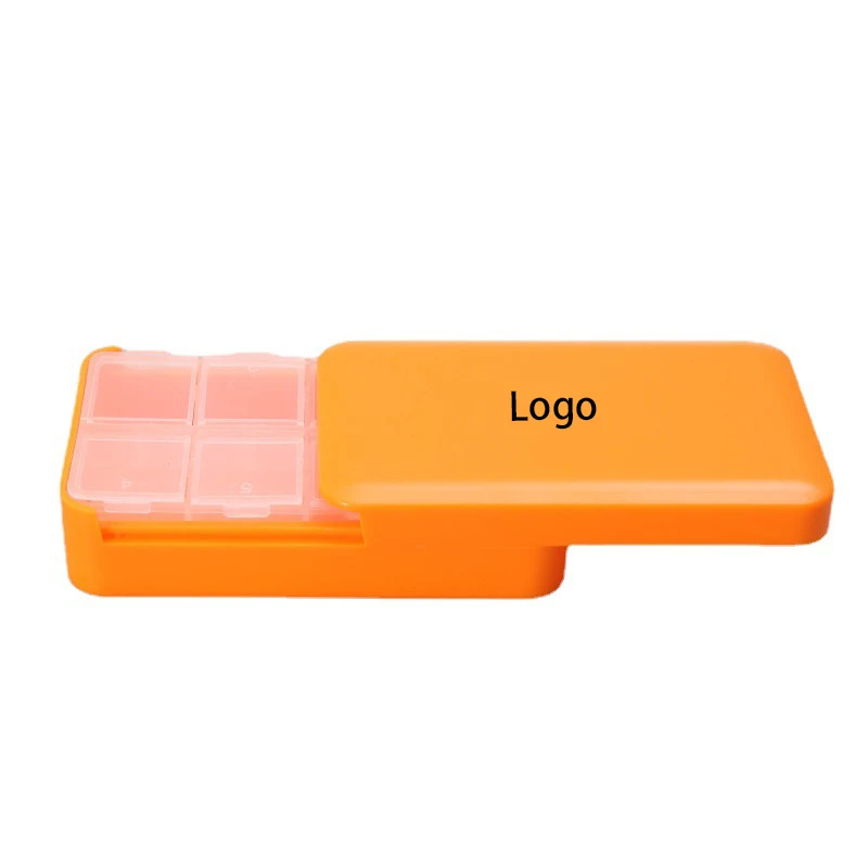 6 Compartments Push Pull Pill Box 1