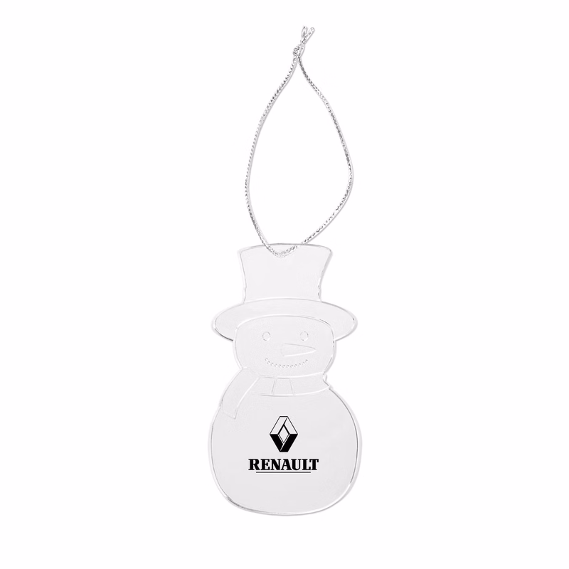 Acrylic Style Snowman Ornament