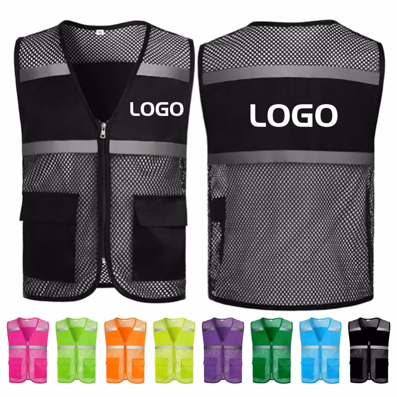 Customizable Volunteer Work Reflective Safety Waistcoat