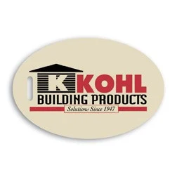 Screen Printed Poly Write-on Tag (2"x3") w/ Flexible Plastic Loop Strap - Oval 1