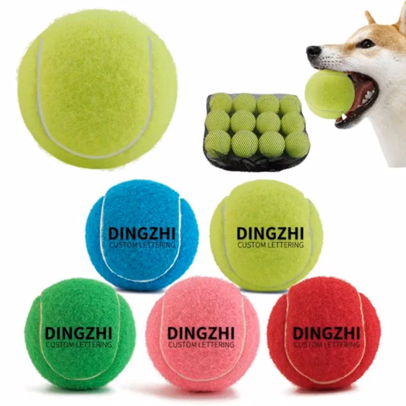 Full Color Rubber Pet Training Tennis Ball