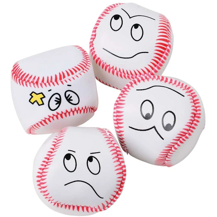 Baseball Face Kickballs - Assorted 1