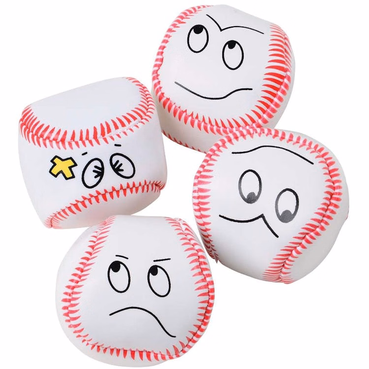 Baseball Face Kickballs - Assorted