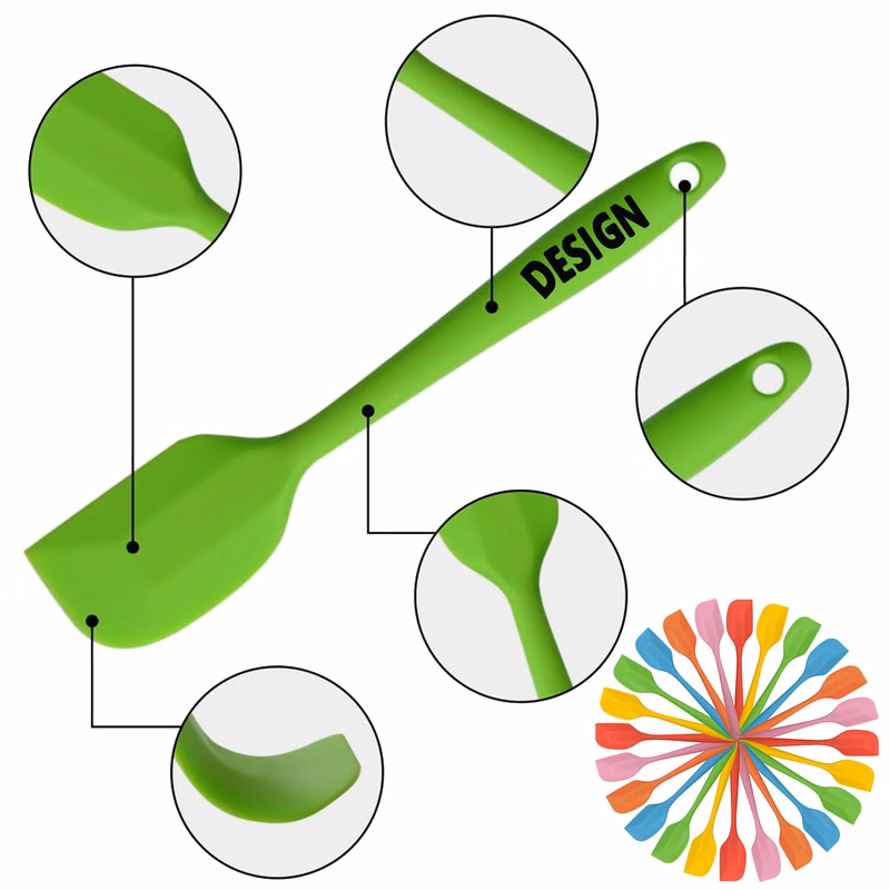 One Piece Design Silicone Spatulas