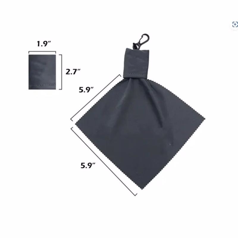Microfiber Glasses Cloth With Storage Bag And Keychain