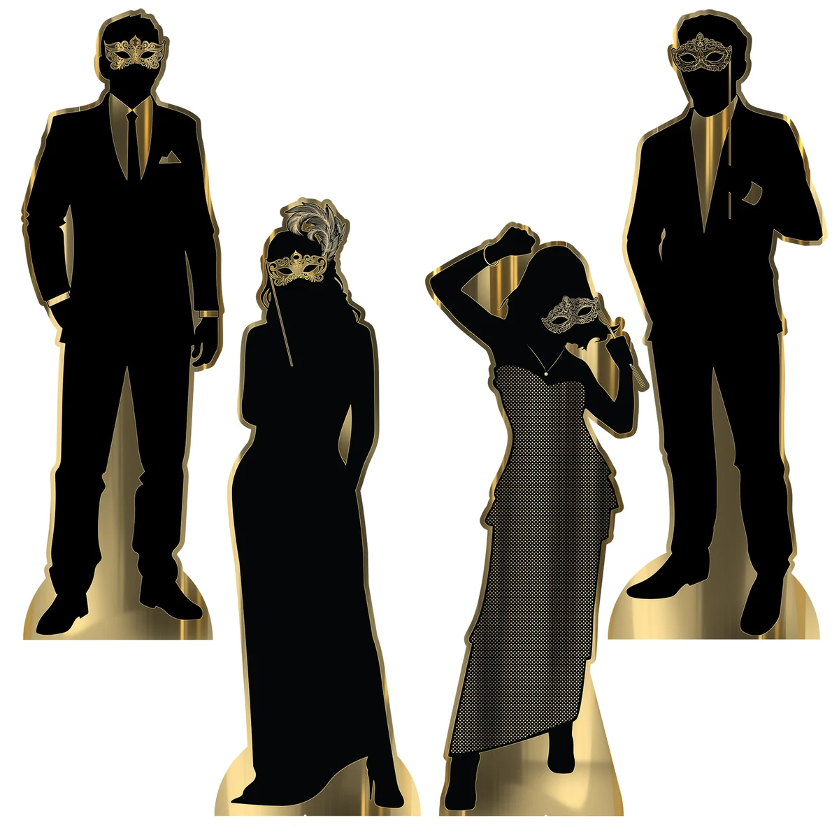 Masquerade Silhouette Stand-Ups 1