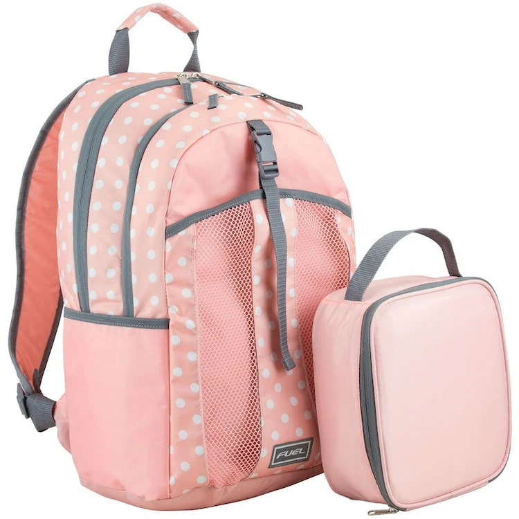 18" Backpack & Lunch Bag Sets - Peaches & Cream 1