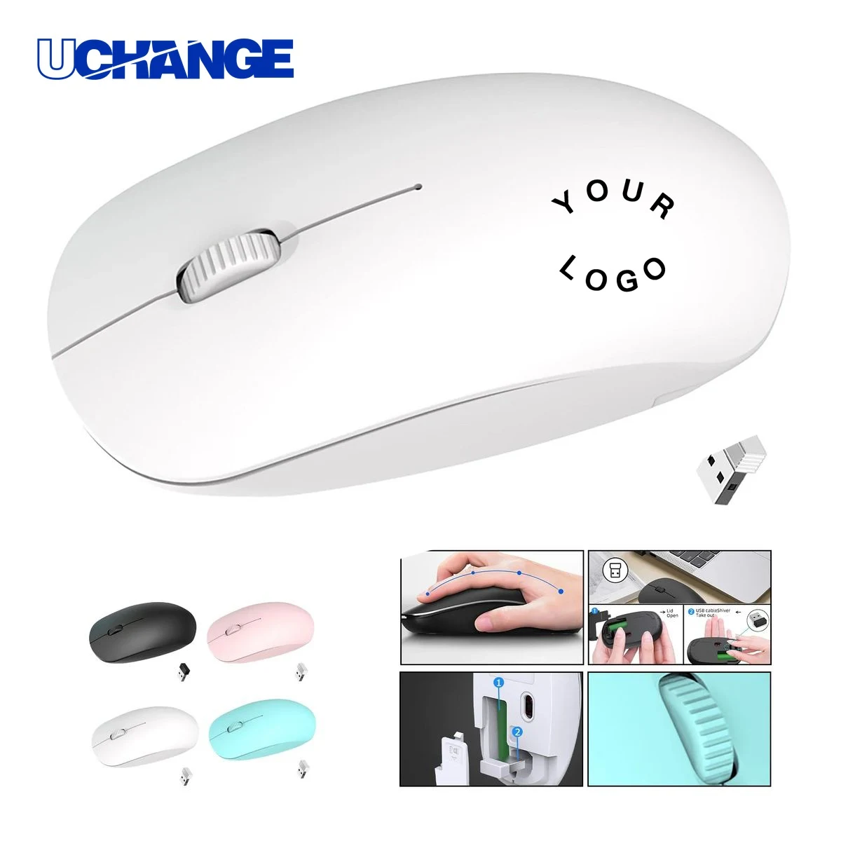 Wireless Optical Mouse Device with USB Receiver 1