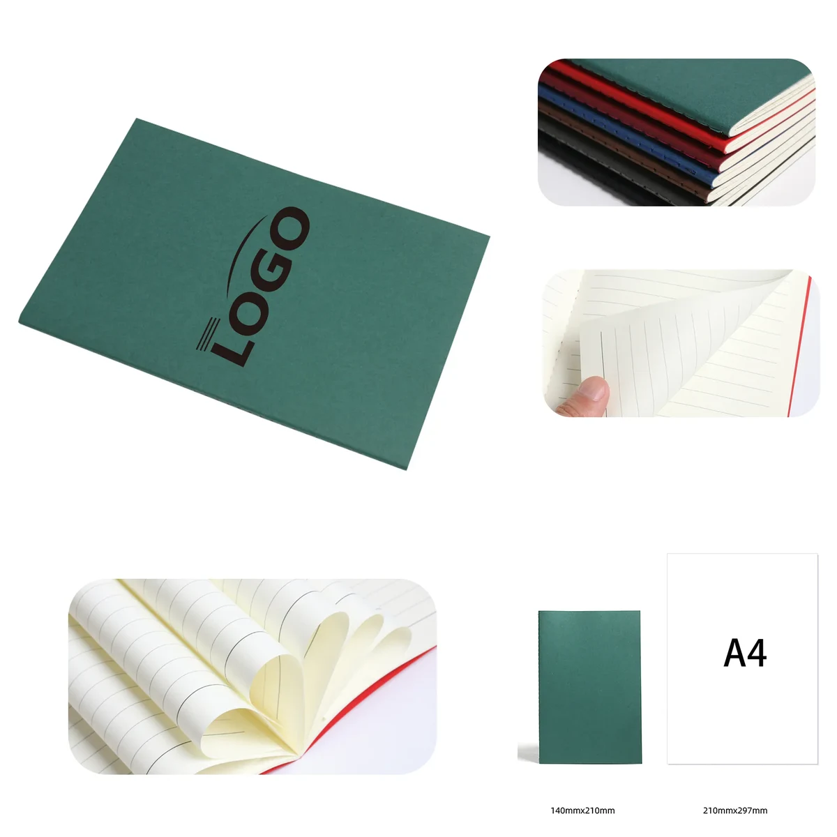 A5 Rainbow Kraft Cover Notebook 1