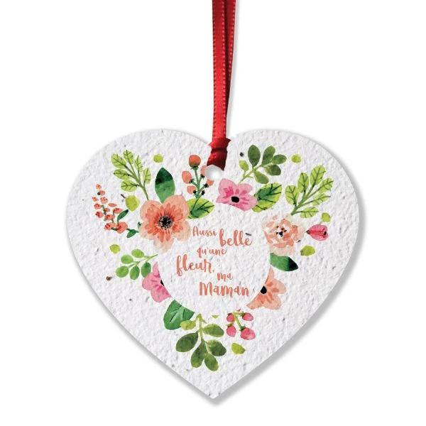 Heart Shaped Seed Paper Product Tag 1