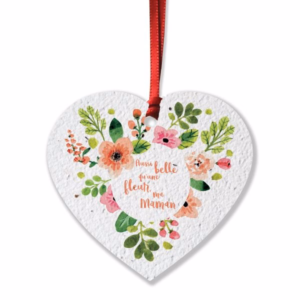 Heart Shaped Seed Paper Product Tag