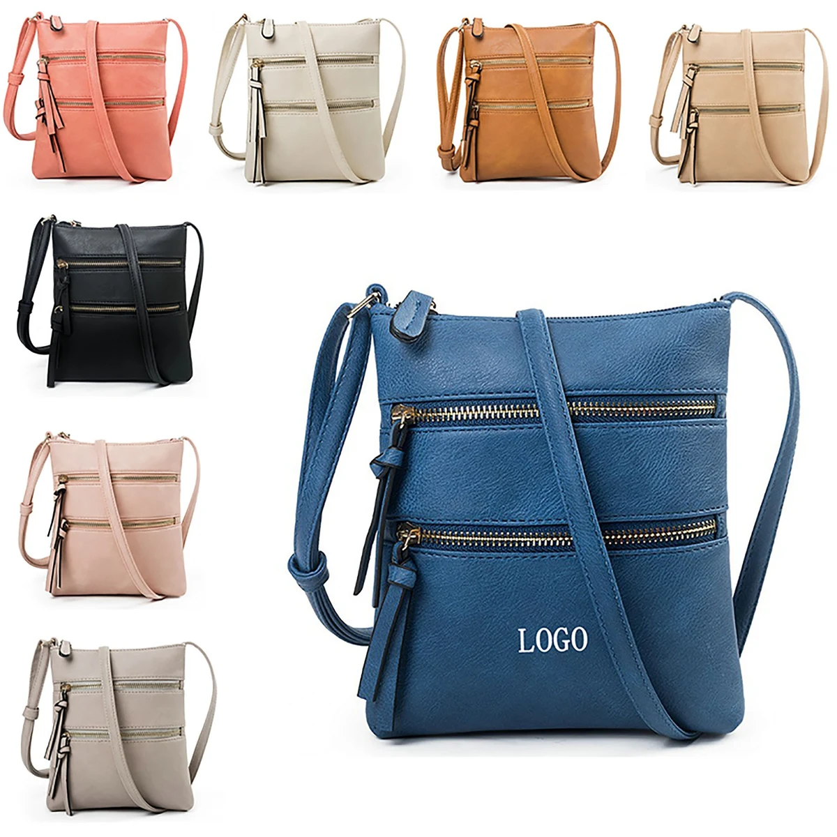 Functional Multi Pocket Crossbody Bag 1