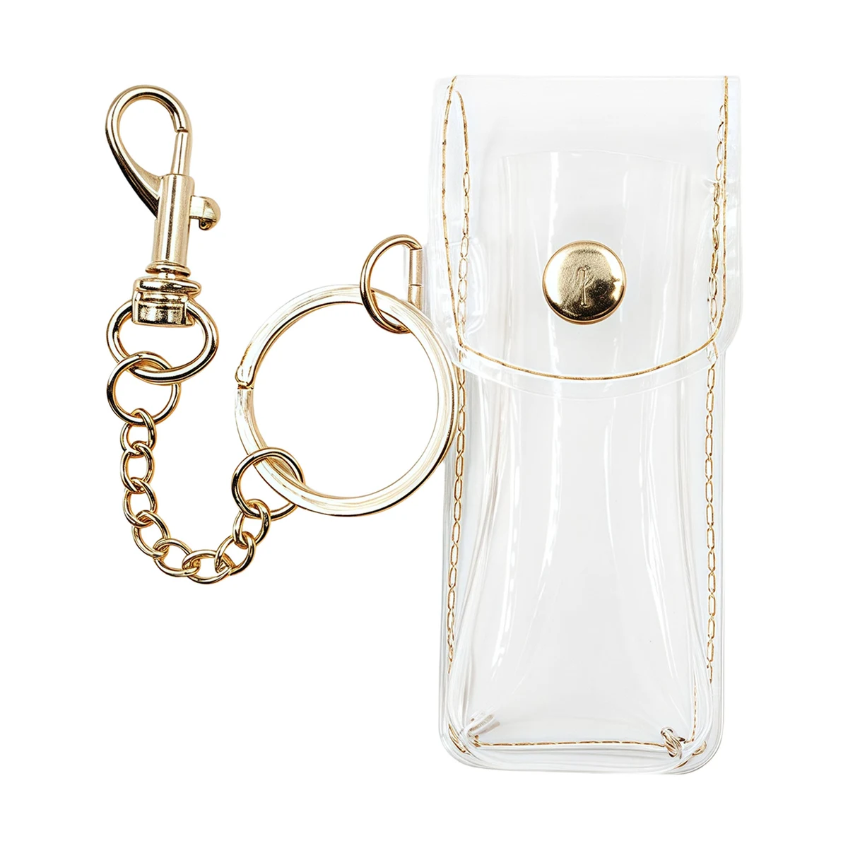 Clear Lipstick Case with Keychain 1