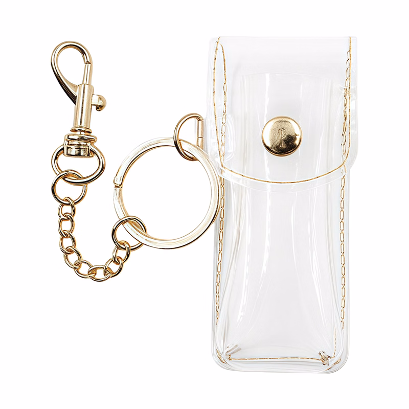 Clear Lipstick Case with Keychain