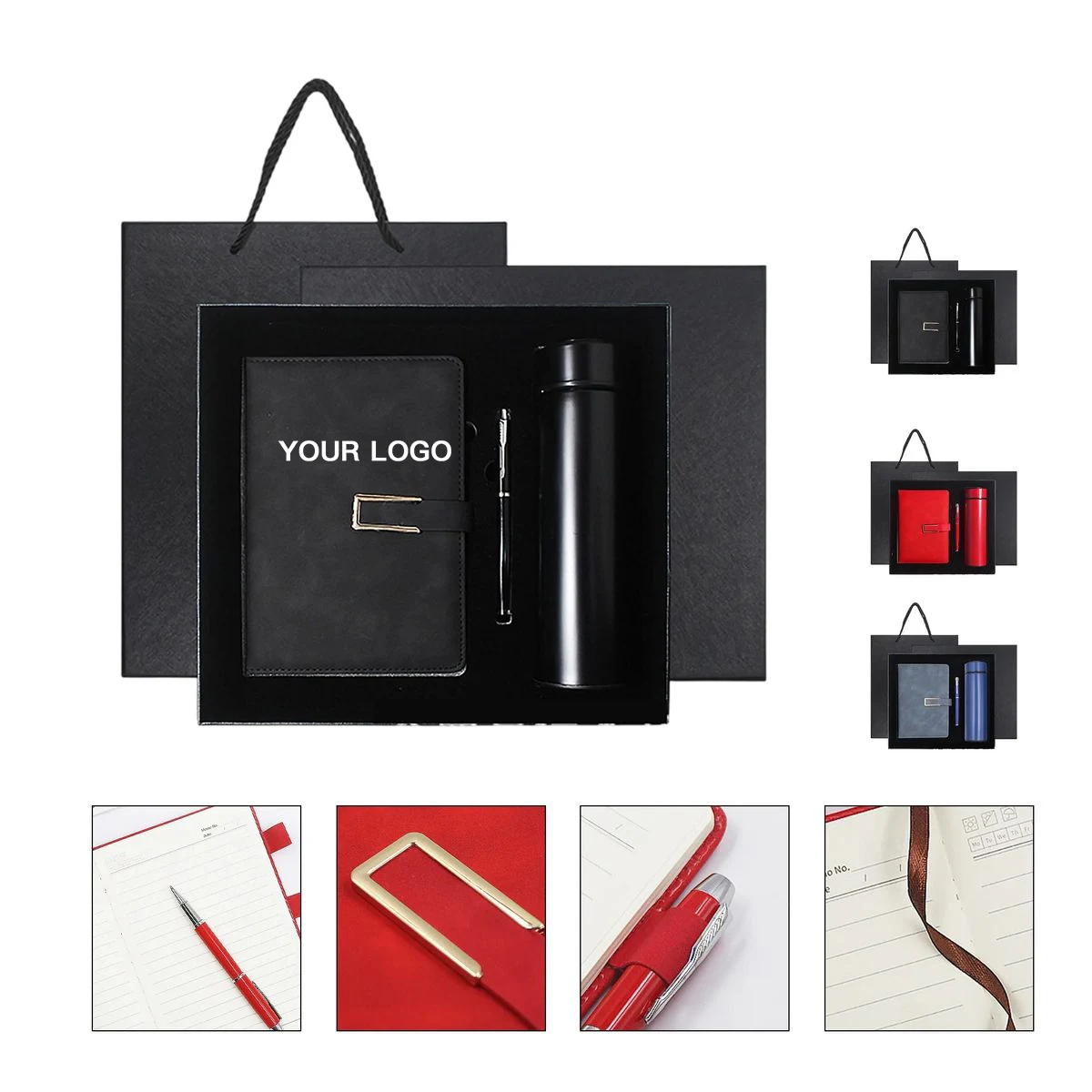 Premium Gift Set with Notebook Pen and Travel Mug 1