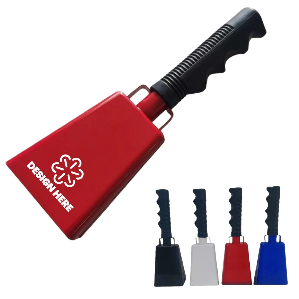 9" Handheld Cow Bell Noise Maker With Ergonomic Grip 1