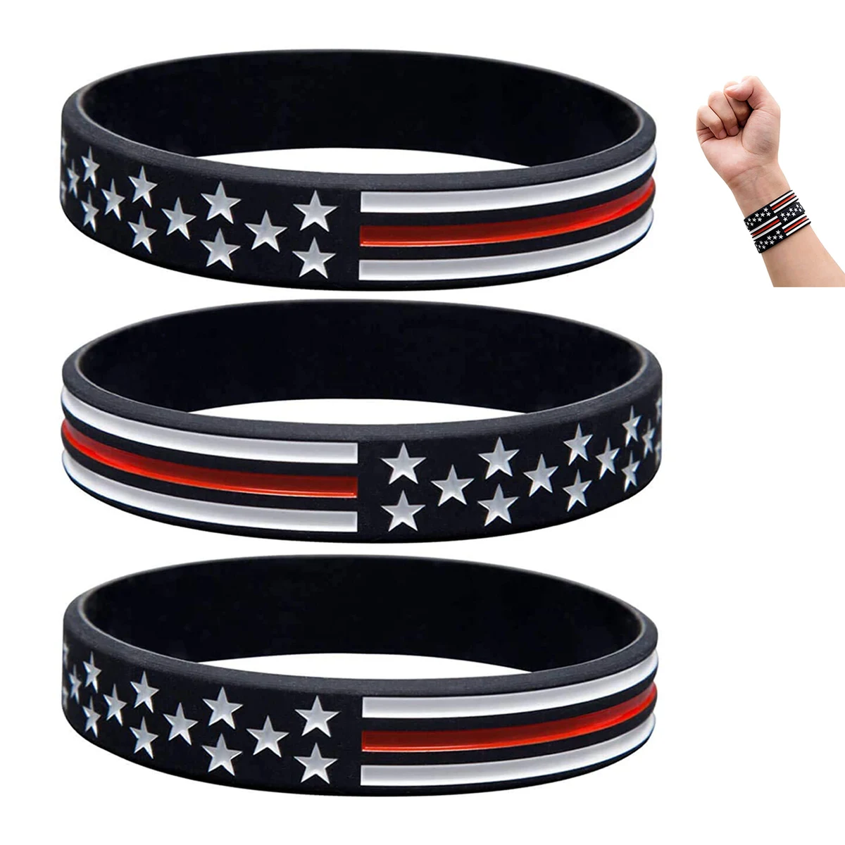 American Flag Bracelets 1
