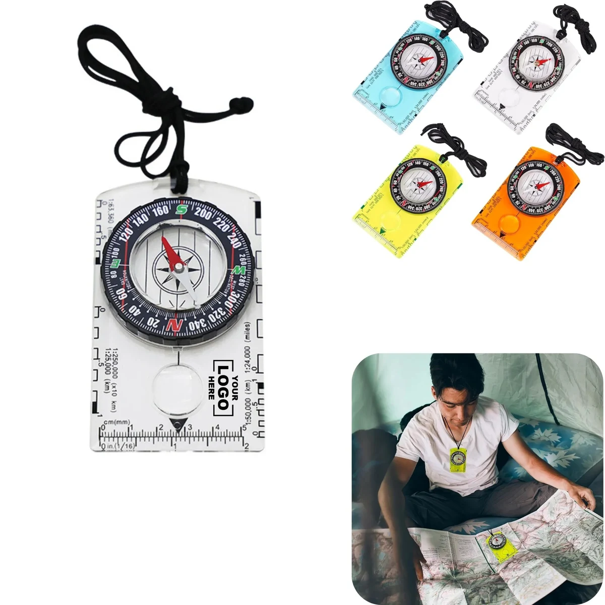 Outdoor Multi-Function Map Ruler 1